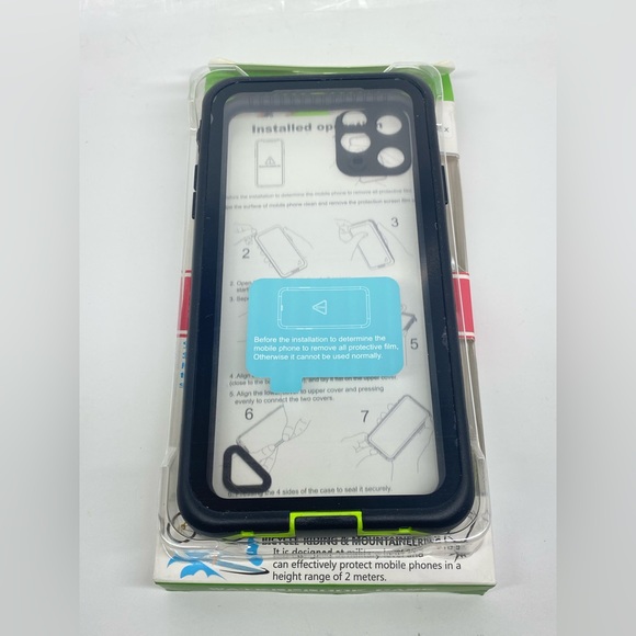 NEW WATERPROOF PHONE CASE FOR IPHONE 11 PRO MAX BLUE/YELLOW - Picture 9 of 12